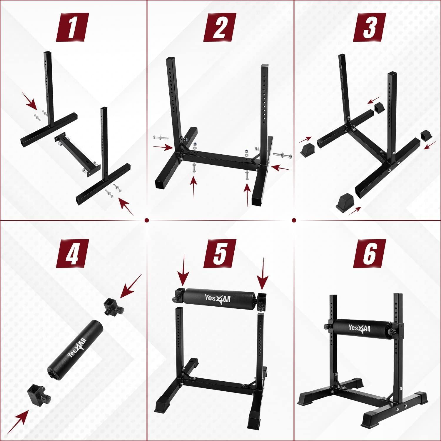 image:imageYes4All Bulgarian Split Squat Stand Single Leg Squat Roller amp Bodyweight TrainingA Black
