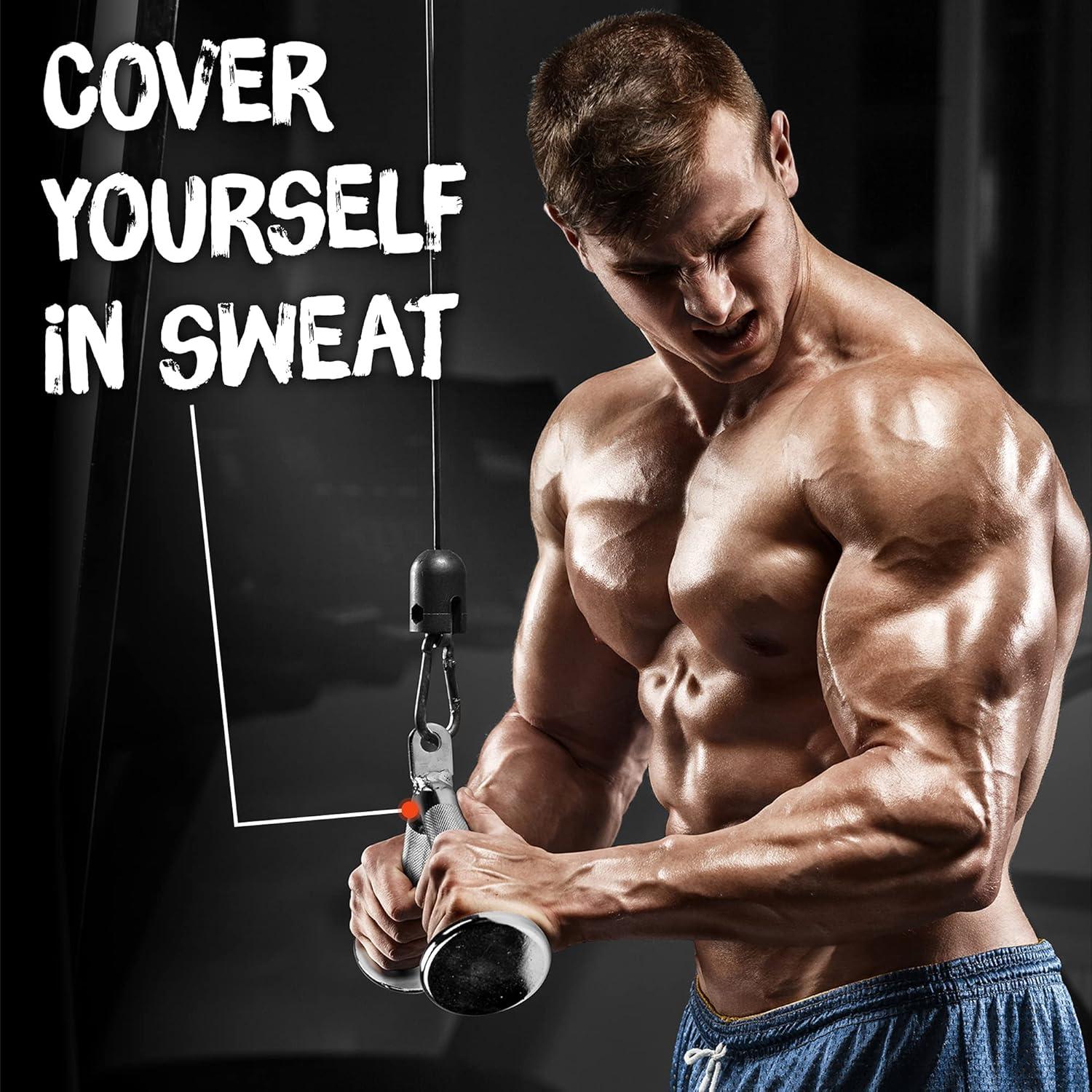 image:imageYes4All Cable Machine Attachment Row Handles Tricep Rope Straight Bar V Bar LAT Pulldown Accessories Load 880 LB for Home GymE V Bar Chrome
