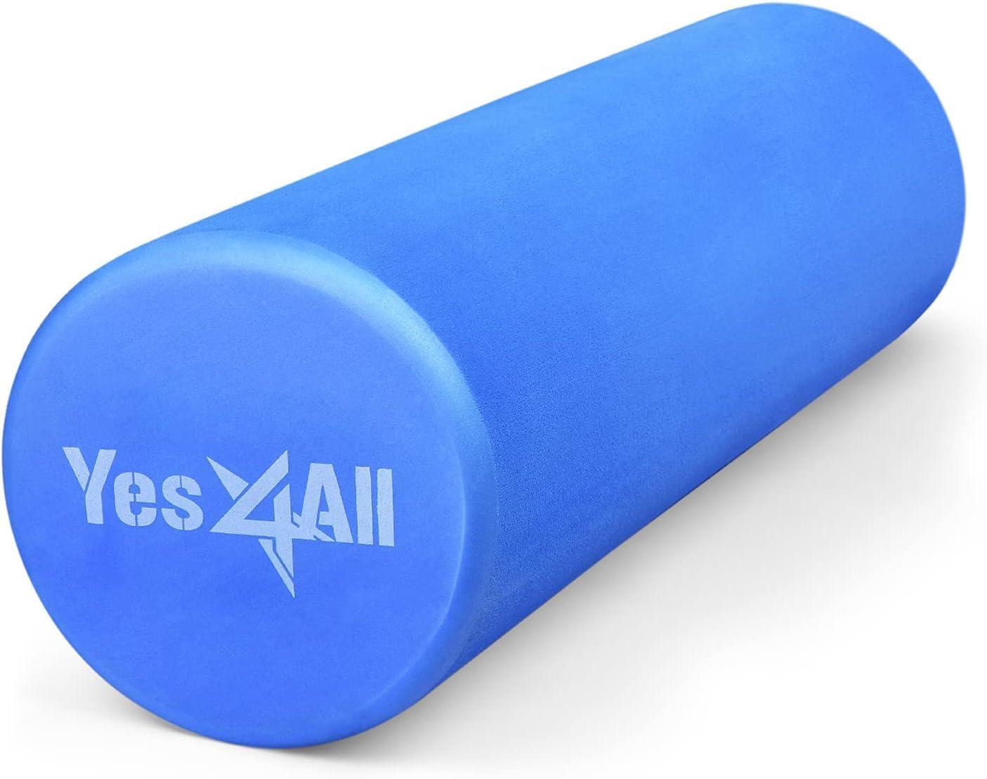 image:imageYes4All EVA Firm Foam Roller for Back Round Back Roller for Exercise Yoga amp Pilates 12182436 inchA Blue