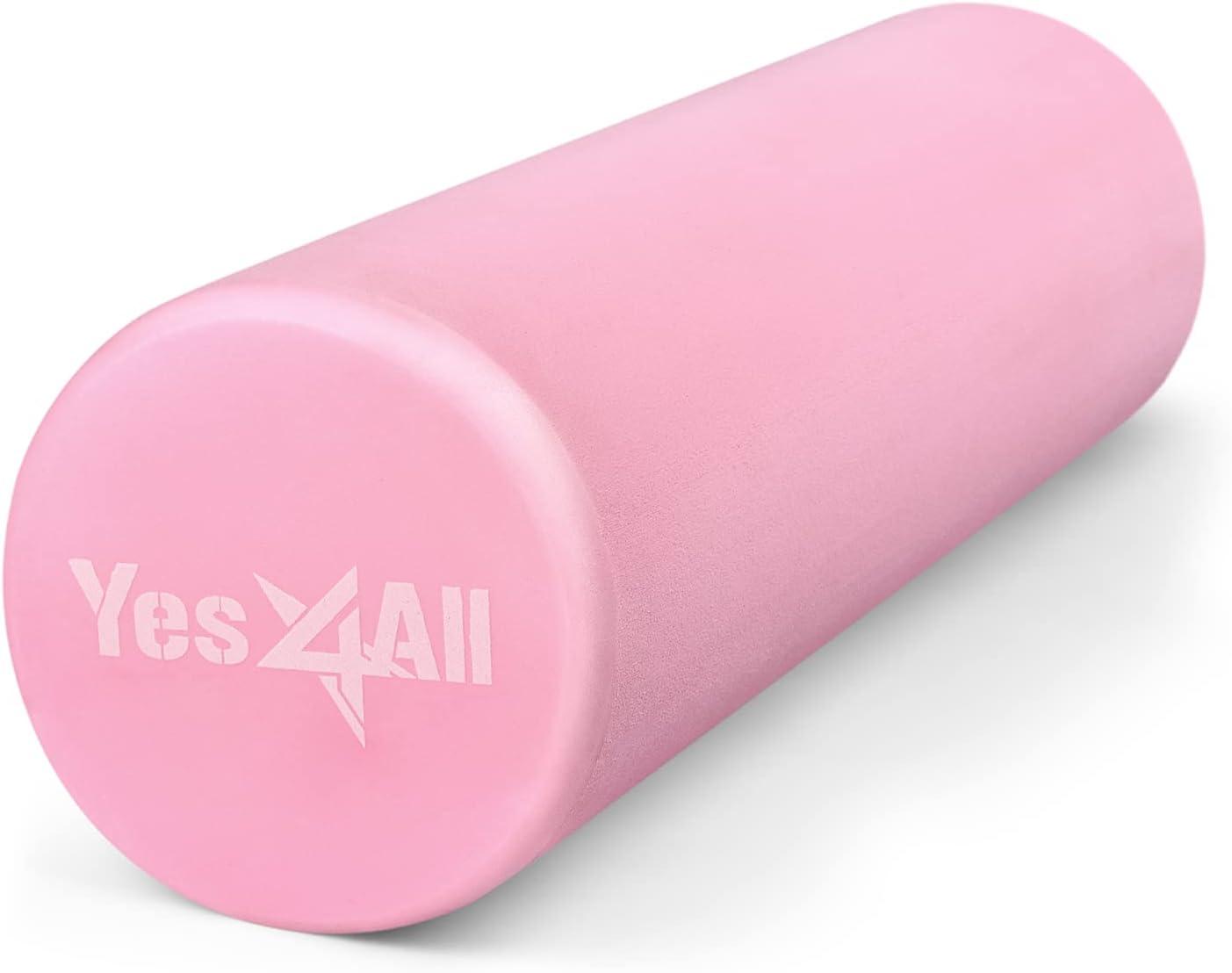 image:imageYes4All EVA Firm Foam Roller for Back Round Back Roller for Exercise Yoga amp Pilates 12182436 inchB Pink
