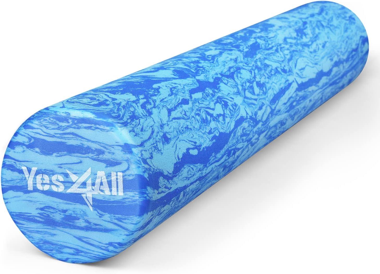 image:imageYes4All EVA Firm Foam Roller for Back Round Back Roller for Exercise Yoga amp Pilates 12182436 inchO Ocean Marbled