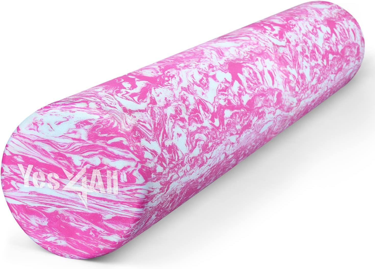 image:imageYes4All EVA Firm Foam Roller for Back Round Back Roller for Exercise Yoga amp Pilates 12182436 inchU Unicorn Marbled