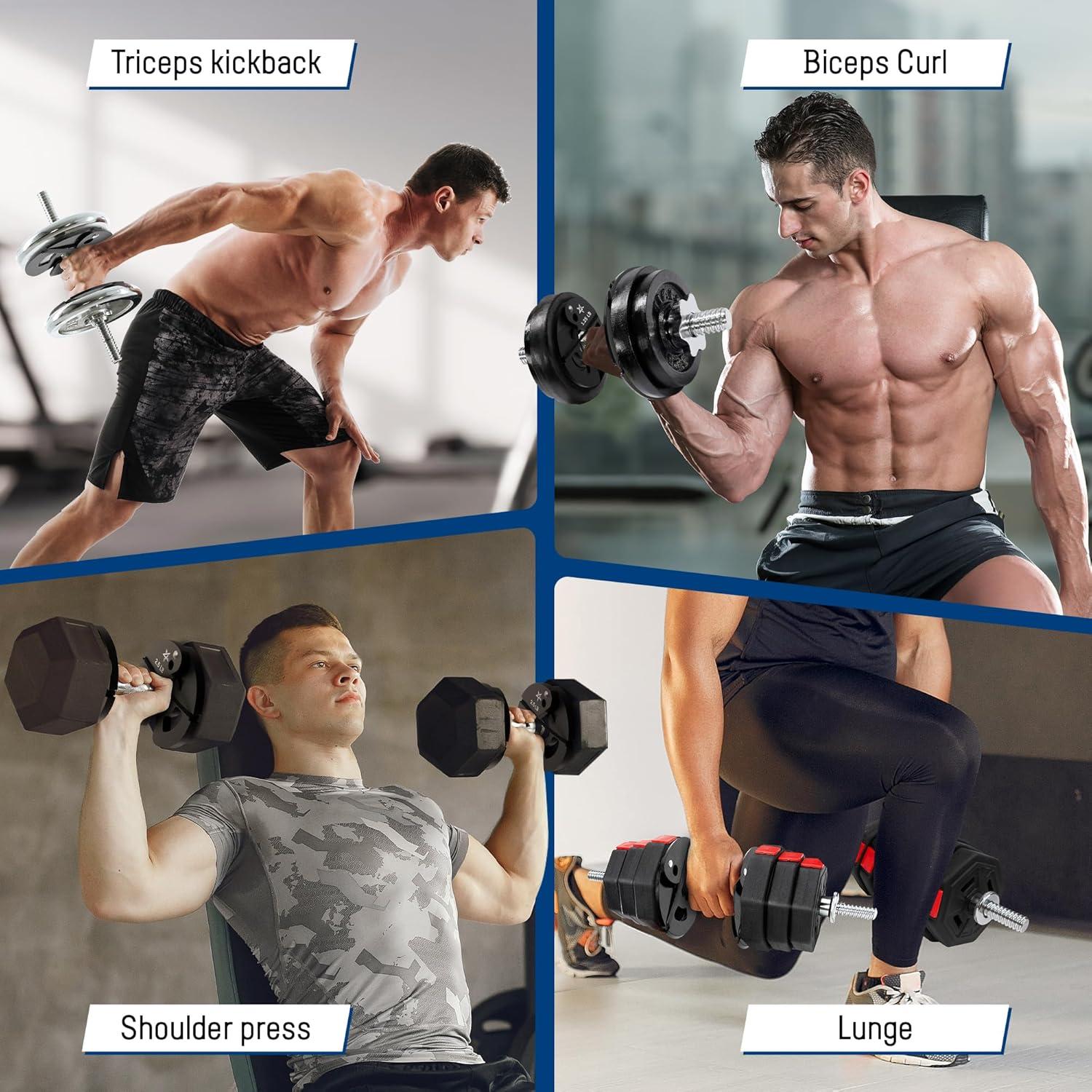 image:imageYes4All Fractional Weight Plates Set Available In Steel And Rubber Set of 246 Plates in 125LB 25LB or 5LB Sizes Micro Change Plates for Dumbbell and Olympic Barbell WeightliftingB 125LB x 4pcs Steel
