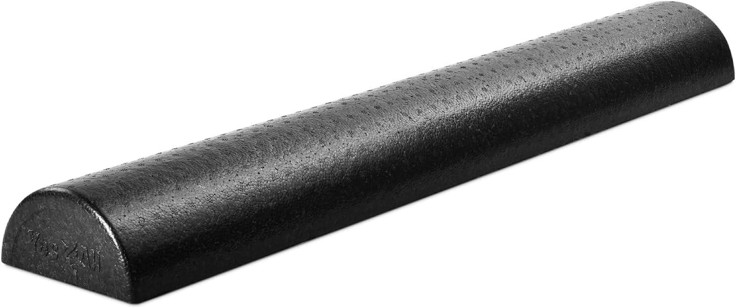 image:imageYes4All HighDensity EPP Half Round Back Roller Foam Exercise Foam Roller for Yoga Pilates amp Stretching 12 18 24 36 inchBlack
