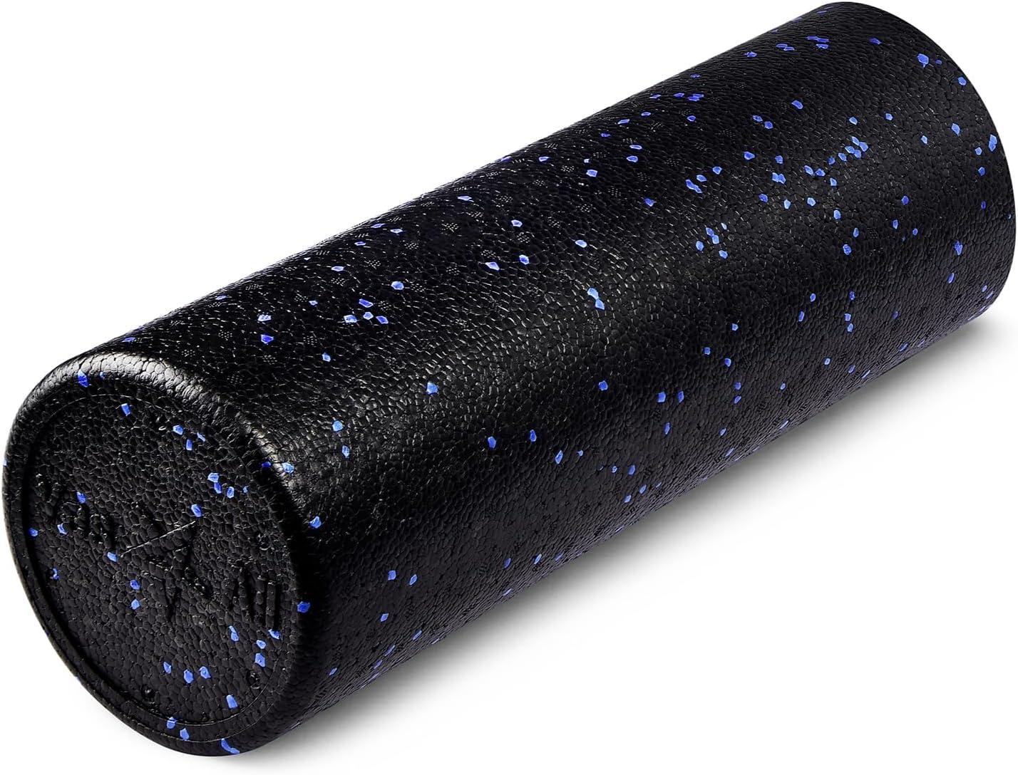 image:imageYes4All HighDensity EPP Round Back Roller Foam Exercise Foam Roller for Yoga Pilates amp Stretching 12 18 24 36 inchBlue Speckled