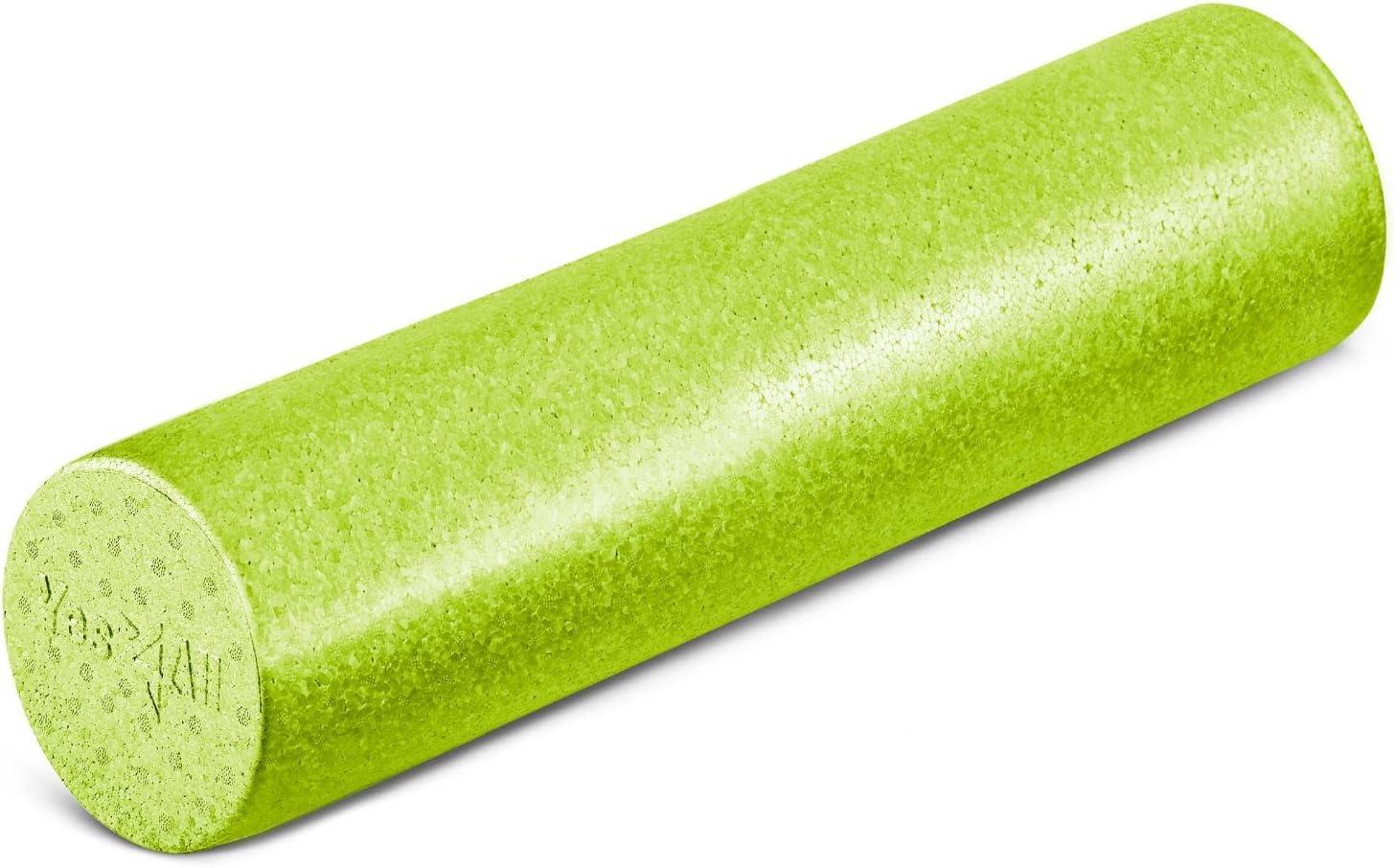 image:imageYes4All HighDensity EPP Round Back Roller Foam Exercise Foam Roller for Yoga Pilates amp Stretching 12 18 24 36 inchLime