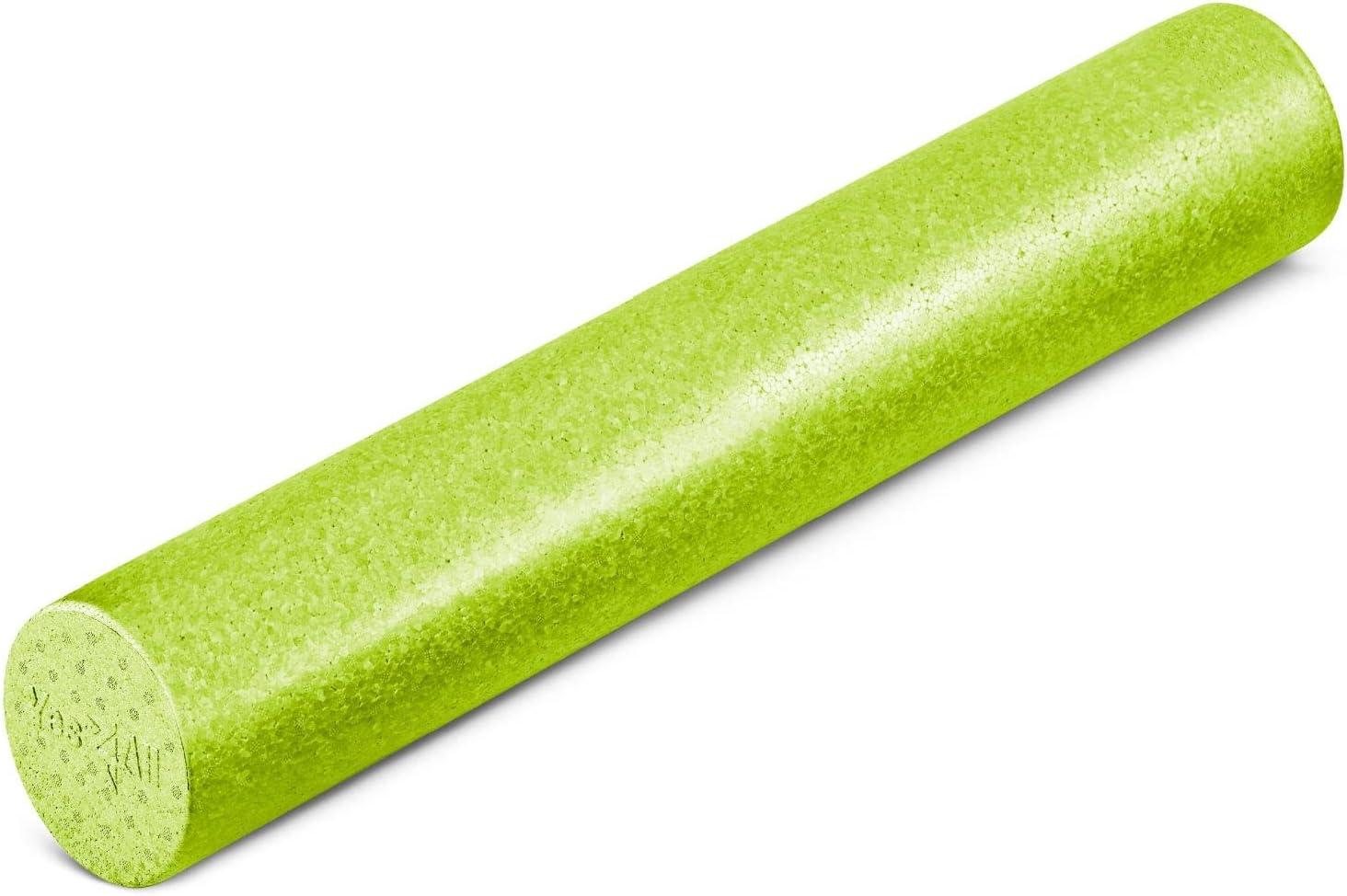 image:imageYes4All HighDensity EPP Round Back Roller Foam Exercise Foam Roller for Yoga Pilates amp Stretching 12 18 24 36 inchLime