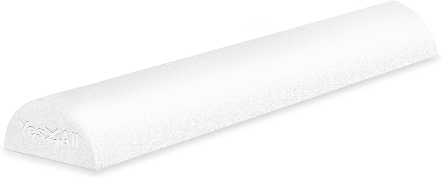 image:imageYes4All Medium Firm Half Foam Rollers for PostWorkout Relaxation 12182436 inch PE Foam Roll for Back Massage amp Yoga ExercisePremium White