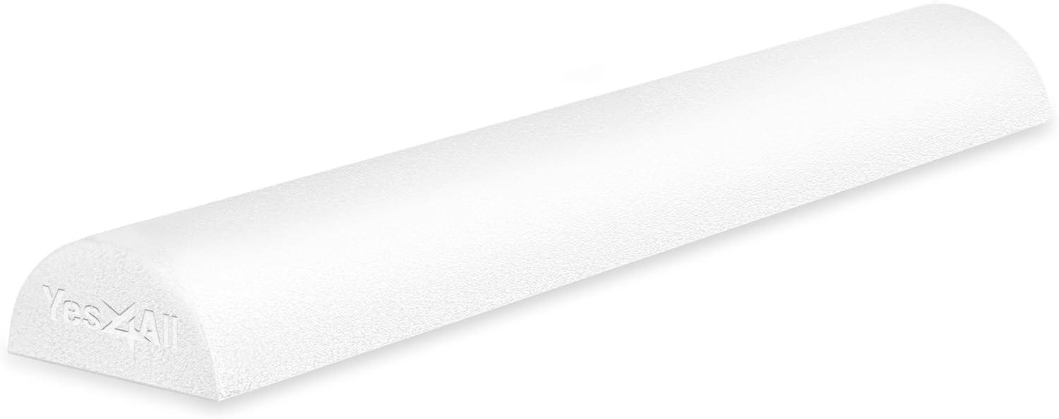 image:imageYes4All Medium Firm Half Foam Rollers for PostWorkout Relaxation 12182436 inch PE Foam Roll for Back Massage amp Yoga ExercisePremium White