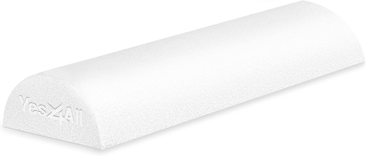 image:imageYes4All Medium Firm Half Foam Rollers for PostWorkout Relaxation 12182436 inch PE Foam Roll for Back Massage amp Yoga ExerciseWhite