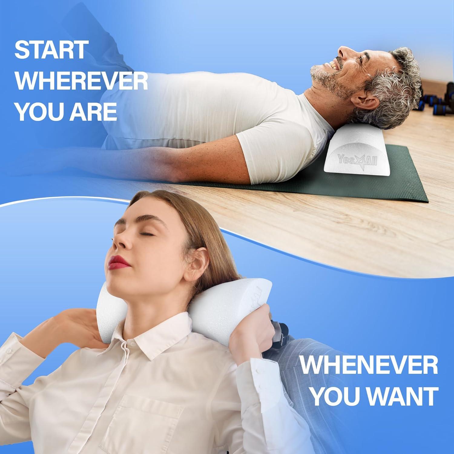 image:imageYes4All Medium Firm Half Foam Rollers for PostWorkout Relaxation 12182436 inch PE Foam Roll for Back Massage amp Yoga ExerciseWhite
