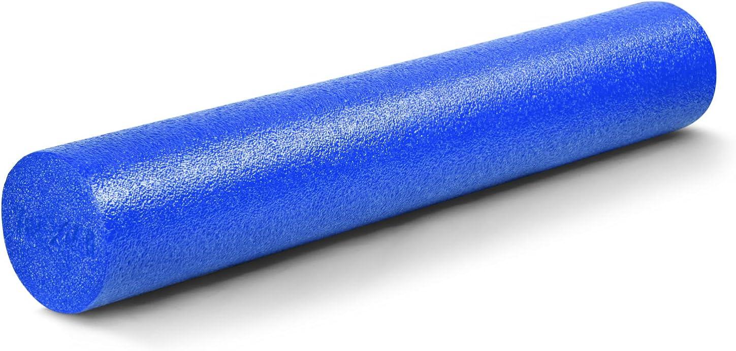 image:imageYes4All Medium Firm Round PE Foam Roller 12 18 24 36 Inches for Pilates Yoga Stretching Balance amp Core ExercisesBlue