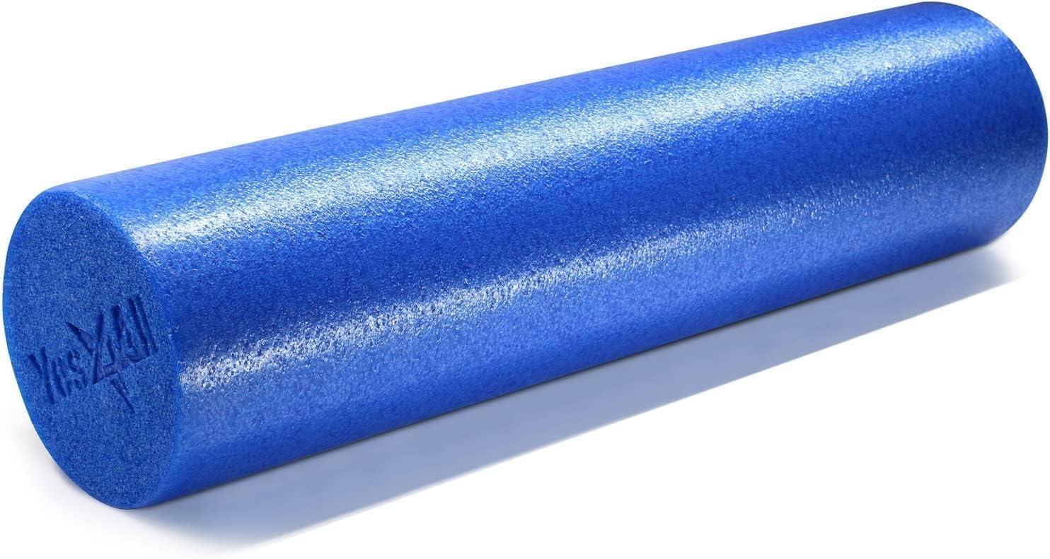 image:imageYes4All Medium Firm Round PE Foam Roller 12 18 24 36 Inches for Pilates Yoga Stretching Balance amp Core ExercisesBlue