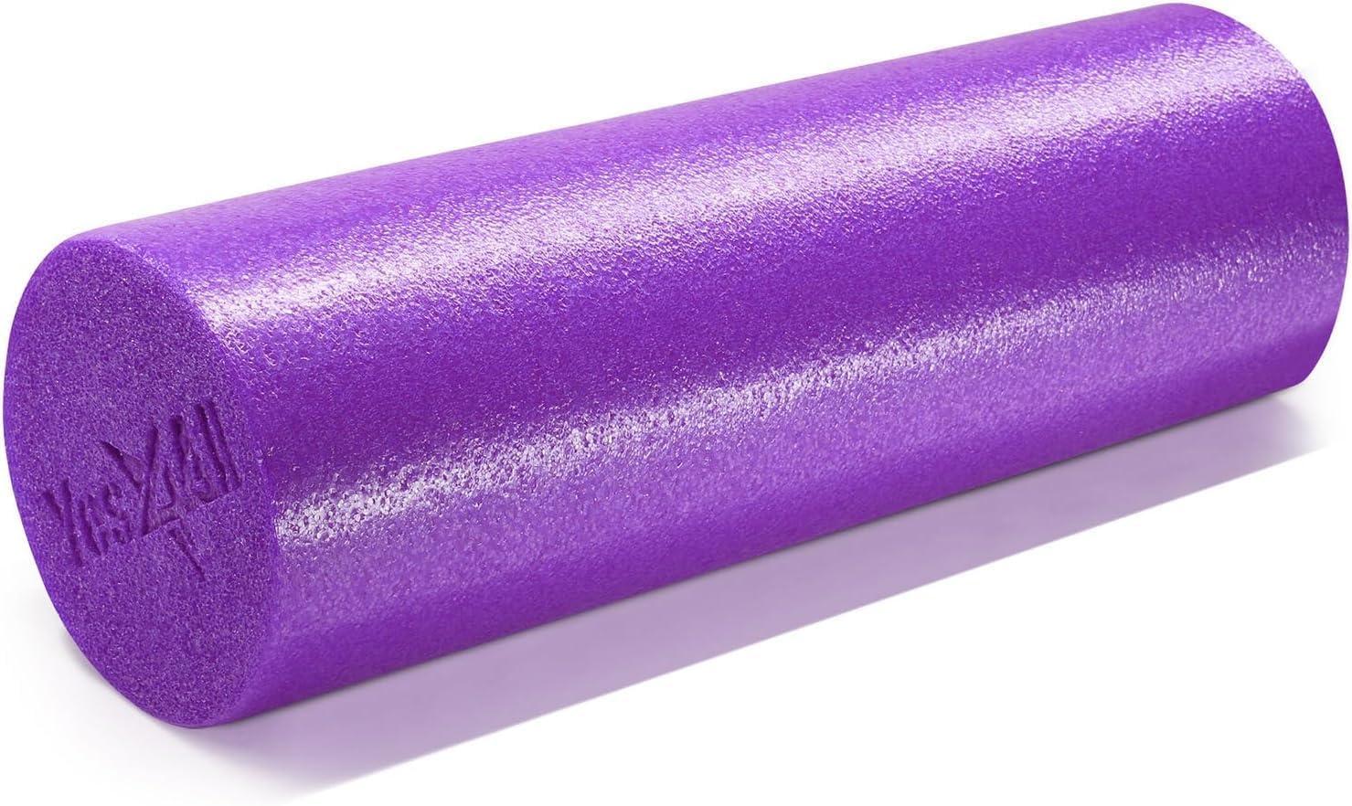 image:imageYes4All Medium Firm Round PE Foam Roller 12 18 24 36 Inches for Pilates Yoga Stretching Balance amp Core ExercisesPurple