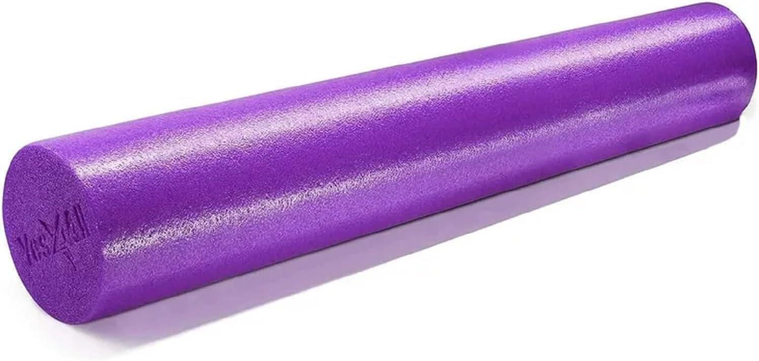 image:imageYes4All Medium Firm Round PE Foam Roller 12 18 24 36 Inches for Pilates Yoga Stretching Balance amp Core ExercisesPurple