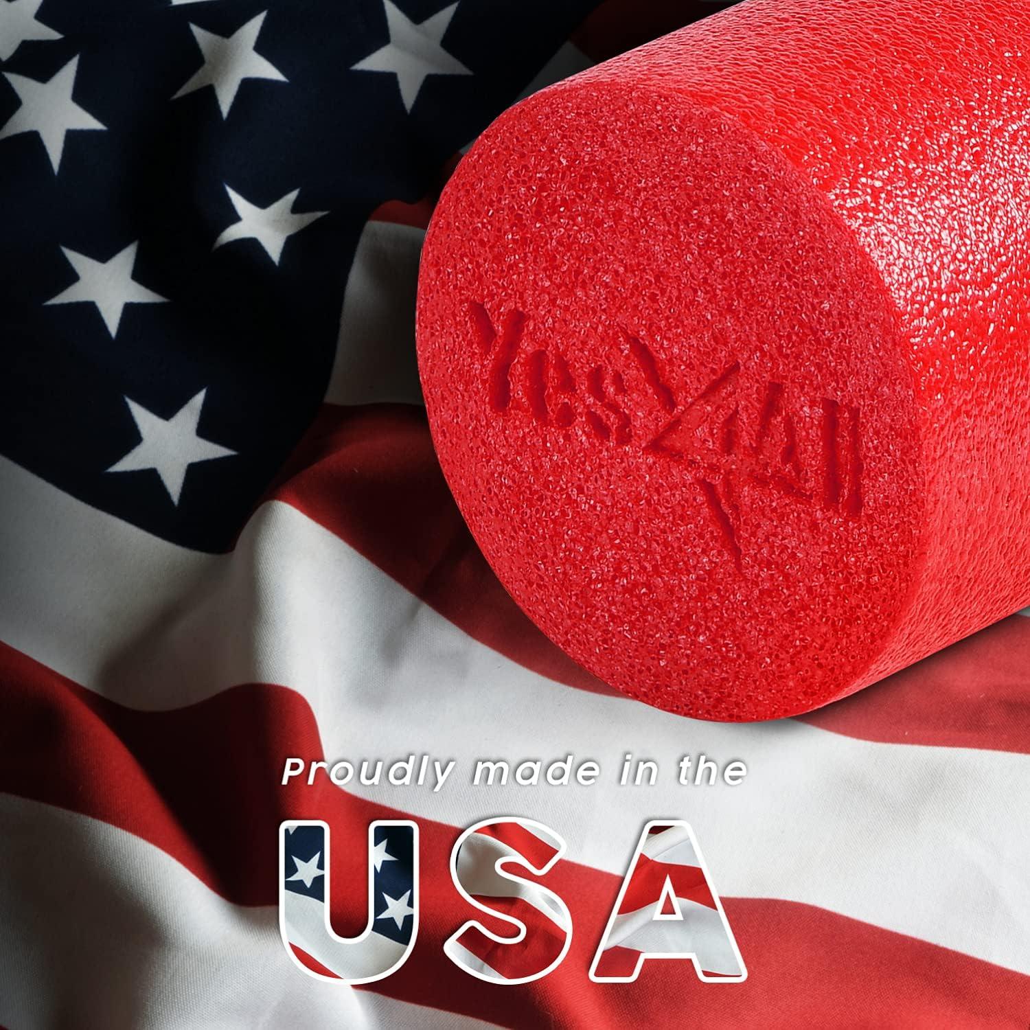 image:imageYes4All Medium Firm Round PE Foam Roller 12 18 24 36 Inches for Pilates Yoga Stretching Balance amp Core ExercisesRed
