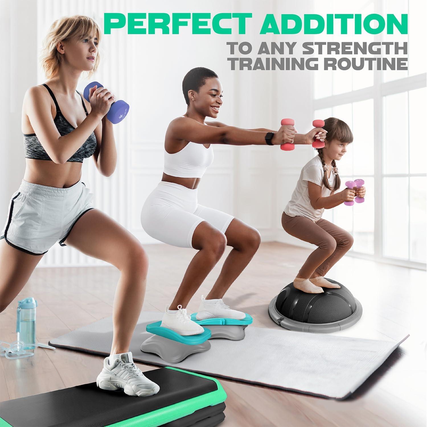 image:imageYes4All Neoprene Coated Dumbbell Hand Weight Sets of 2 Multiple Weight Options with 15 Colors Antiroll AntiSlip Hexagon ShapeD Dark Green 5lbs Pair