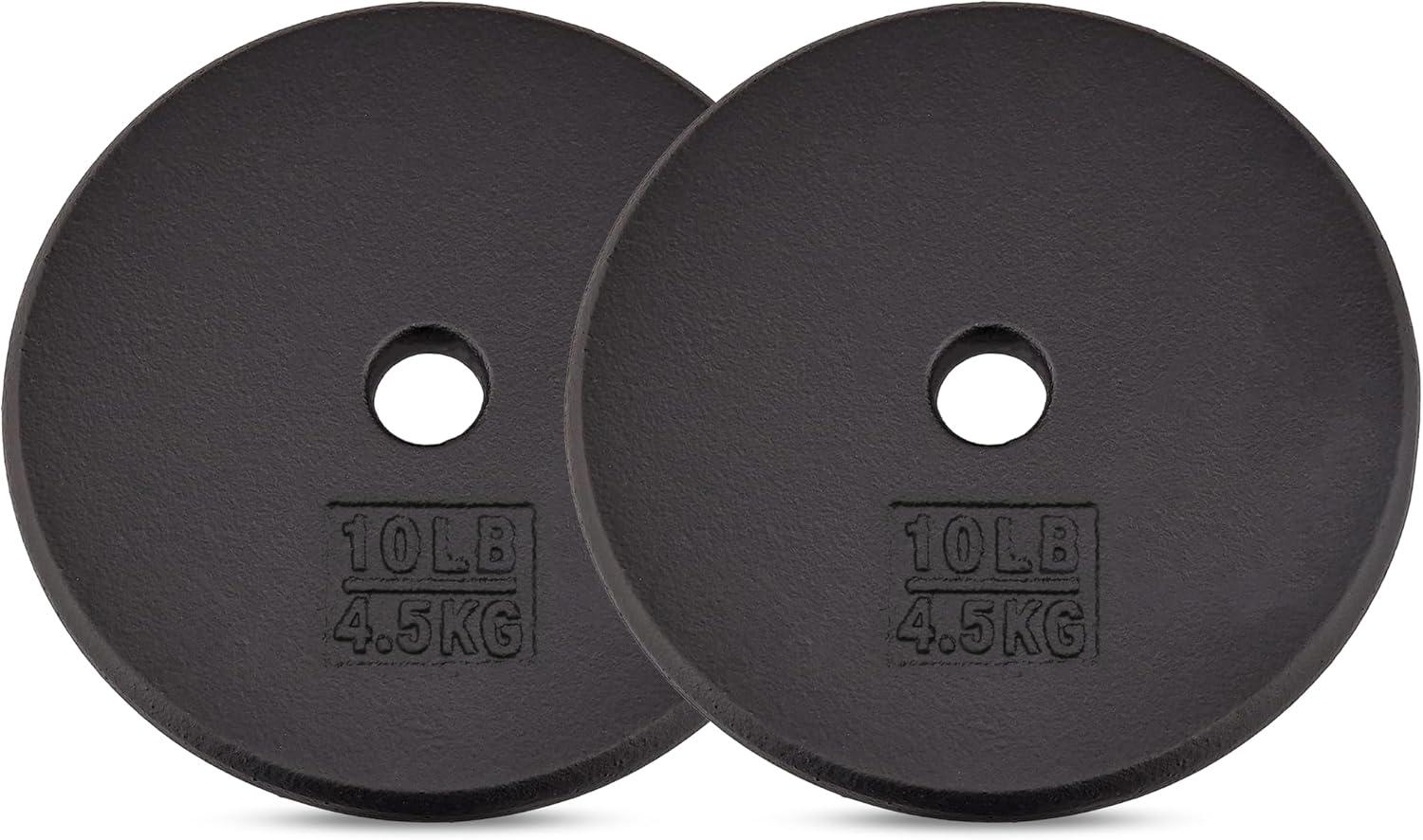 image:imageYes4All Standard 1 Cast Iron Weight Plate Ideal for Strength Training Multiple Weight 5LB to 25LB Single amp Set of 41Inch Center