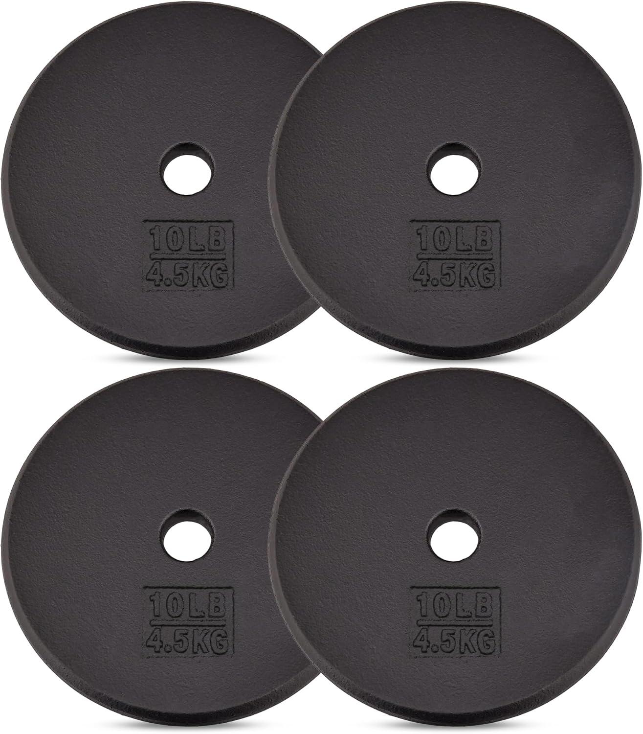 image:imageYes4All Standard 1 Cast Iron Weight Plate Ideal for Strength Training Multiple Weight 5LB to 25LB Single amp Set of 41Inch Center