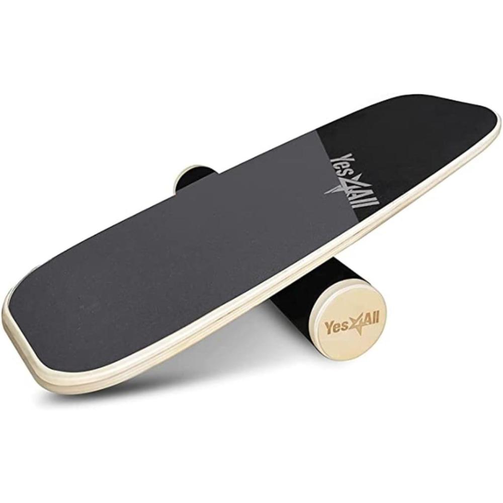 image:imageYes4All Balance Board Sports Trainer Surf Trainer Board With Adjustable Stoppers Improve Core Strength and Balance ControlA GrayBlack