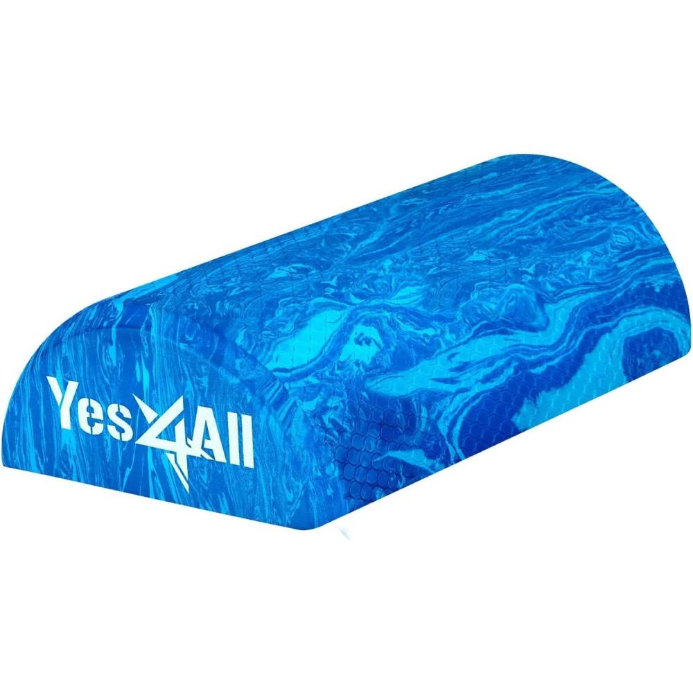 image:imageYes4All EVA Firm Foam Roller for Stretching Half Yoga Back Roller for Muscle Massage for Pilates Yoga Balance amp Core Exercises  1236 inches12inch  Blue