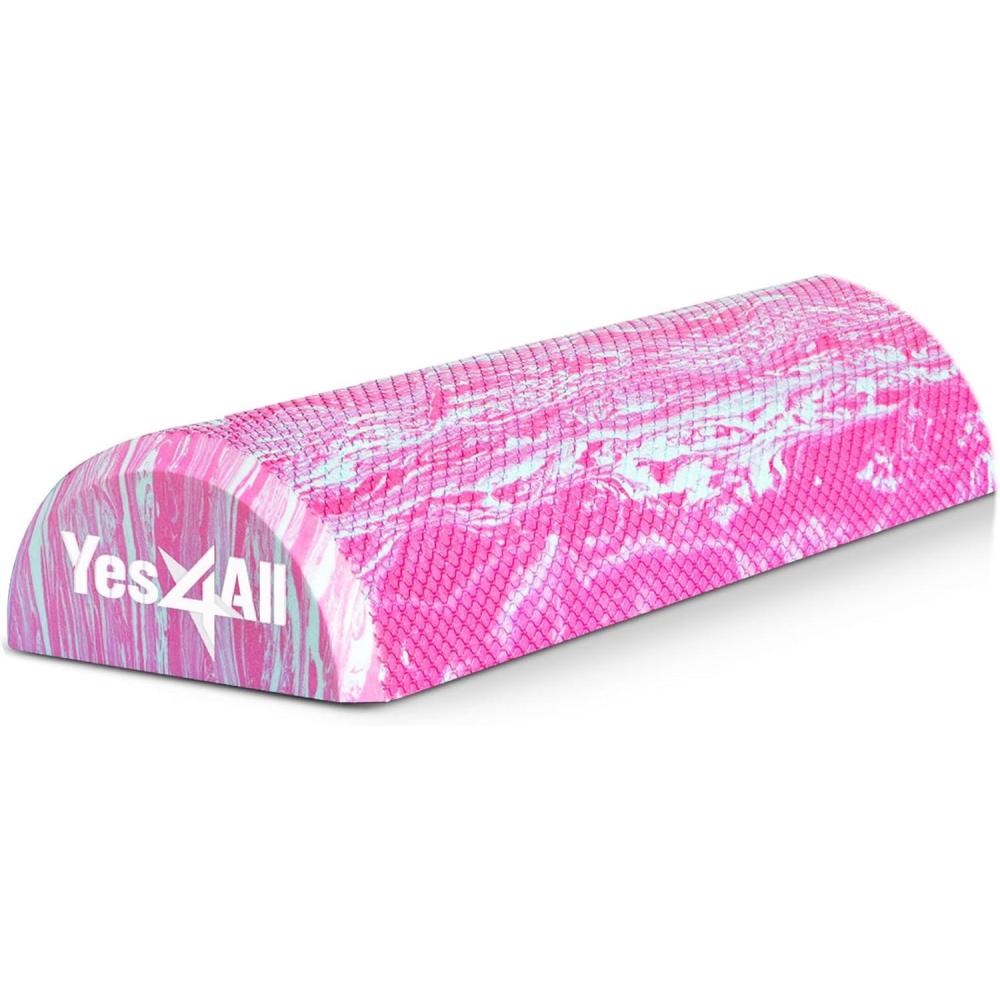image:imageYes4All EVA Firm Foam Roller for Stretching Half Yoga Back Roller for Muscle Massage for Pilates Yoga Balance amp Core Exercises  1236 inches12inch  Unicorn Marble