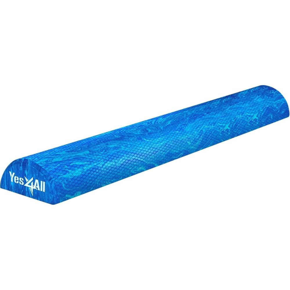 image:imageYes4All EVA Firm Foam Roller for Stretching Half Yoga Back Roller for Muscle Massage for Pilates Yoga Balance amp Core Exercises  1236 inches36inch  Blue