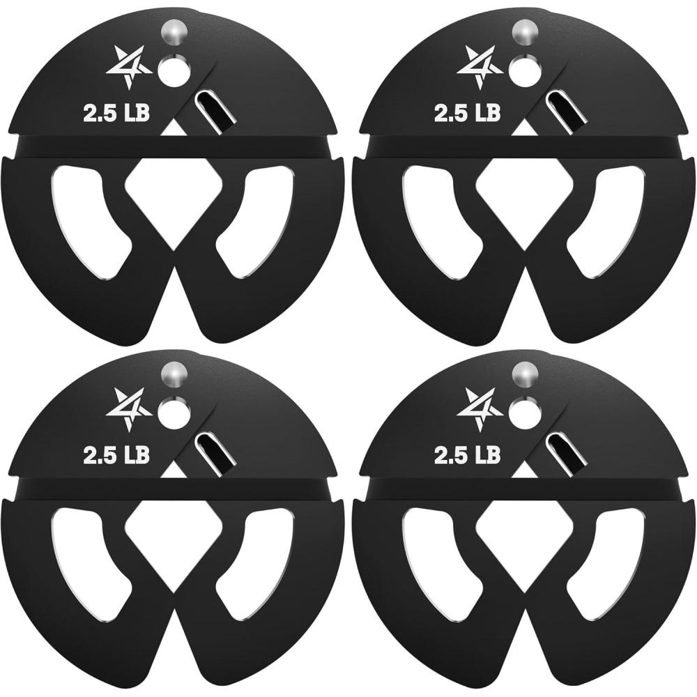 image:imageYes4All Fractional Weight Plates Set Available In Steel And Rubber Set of 246 Plates in 125LB 25LB or 5LB Sizes Micro Change Plates for Dumbbell and Olympic Barbell WeightliftingD 25LB x 4pcs Steel