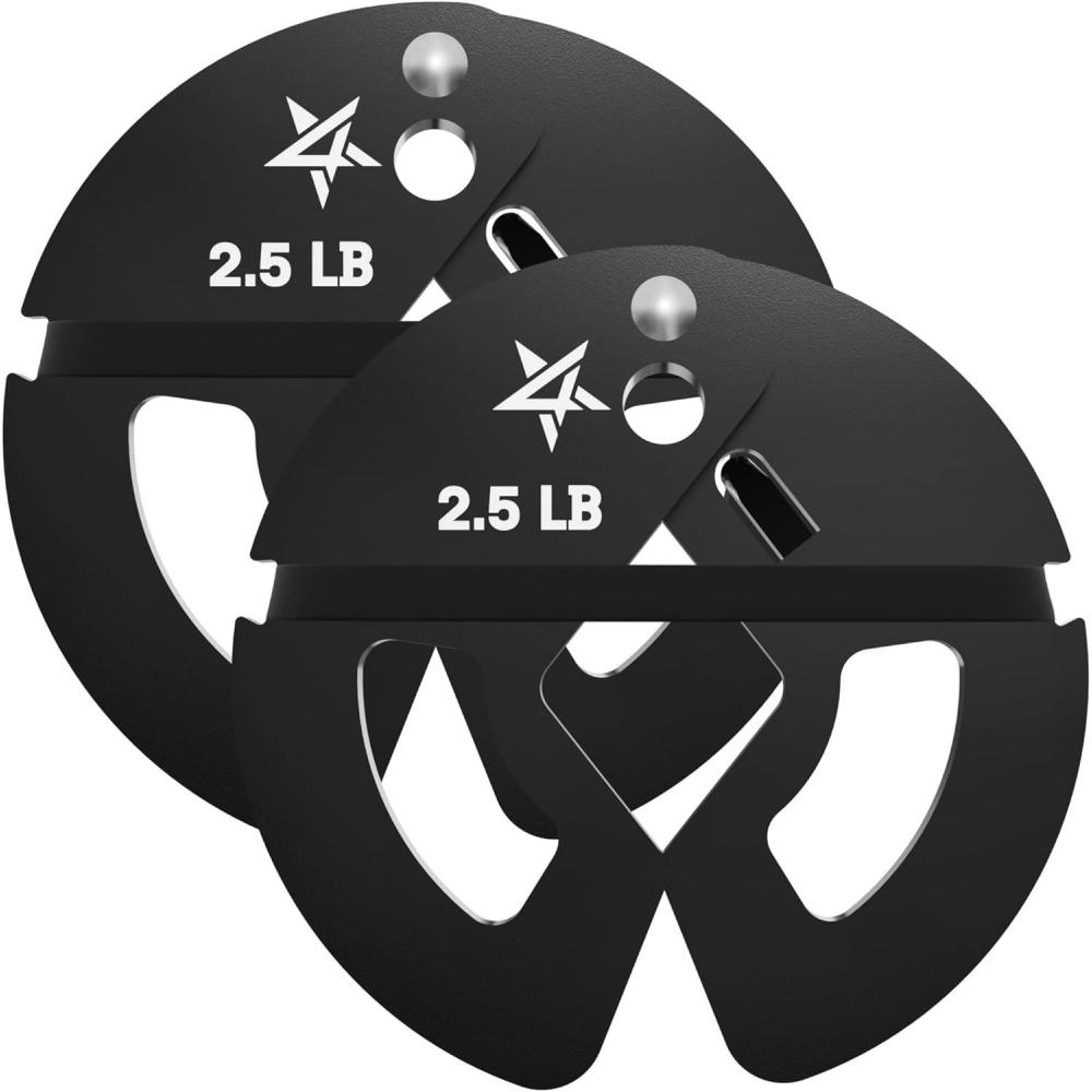 image:imageYes4All Fractional Weight Plates Set Available In Steel And Rubber Set of 246 Plates in 125LB 25LB or 5LB Sizes Micro Change Plates for Dumbbell and Olympic Barbell WeightliftingD 25LB x 2pcs Steel