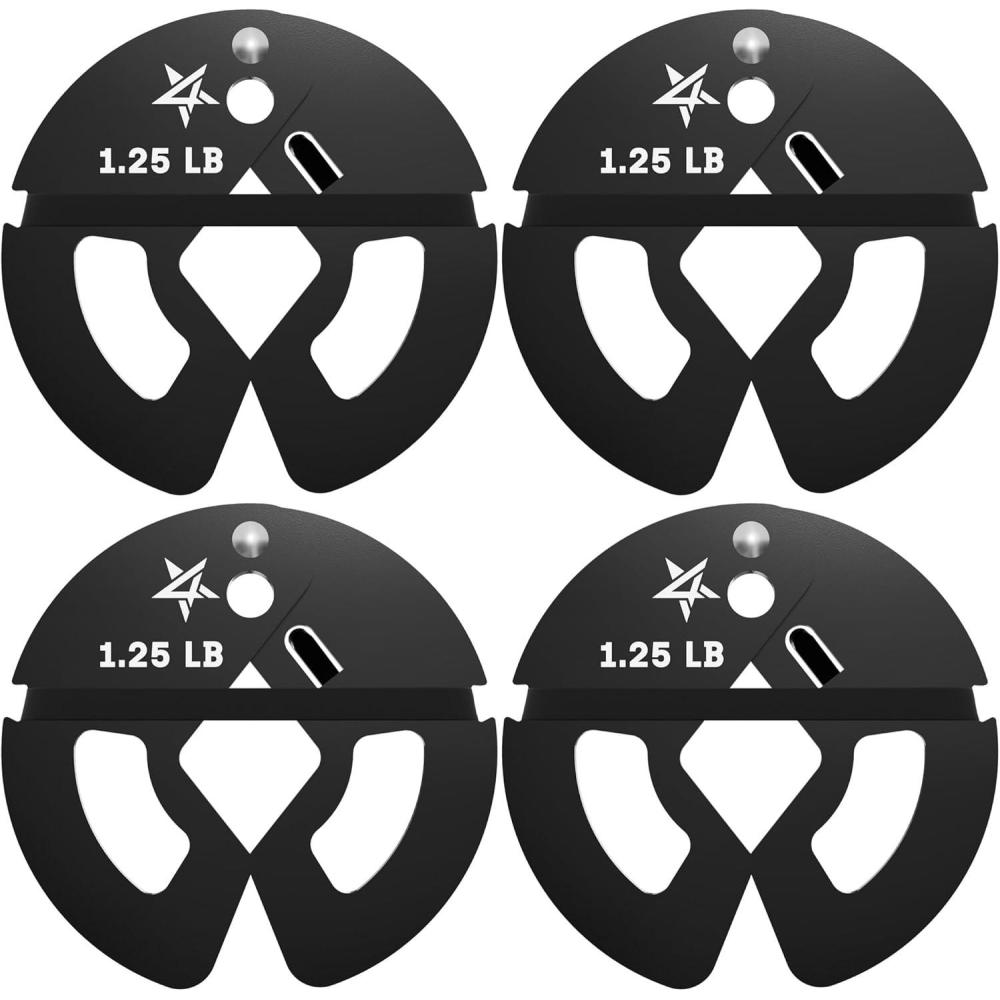 image:imageYes4All Fractional Weight Plates Set Available In Steel And Rubber Set of 246 Plates in 125LB 25LB or 5LB Sizes Micro Change Plates for Dumbbell and Olympic Barbell WeightliftingB 125LB x 4pcs Steel