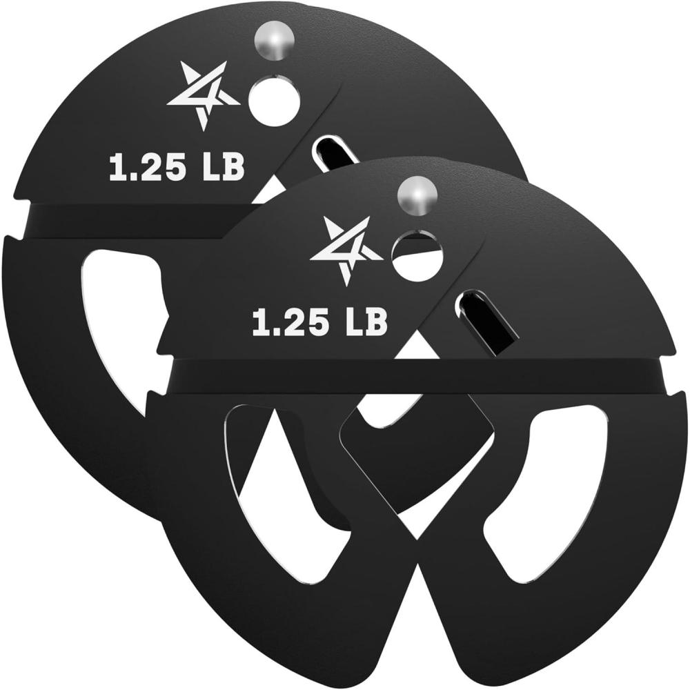 image:imageYes4All Fractional Weight Plates Set Available In Steel And Rubber Set of 246 Plates in 125LB 25LB or 5LB Sizes Micro Change Plates for Dumbbell and Olympic Barbell WeightliftingA 125LB x 2pcs Steel