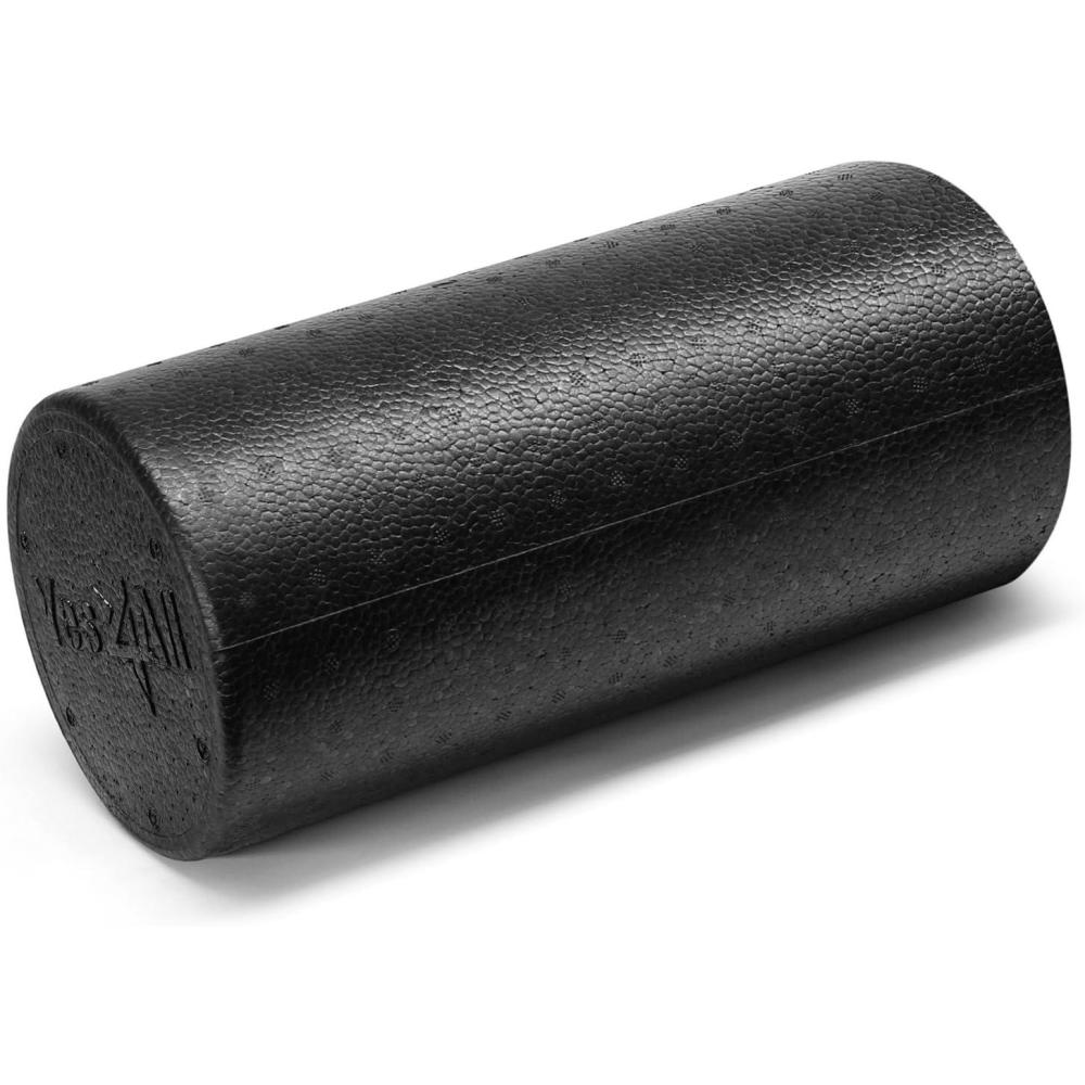 image:imageYes4All HighDensity EPP Round Back Roller Foam Exercise Foam Roller for Yoga Pilates amp Stretching  12 18 24 36 inchBlack