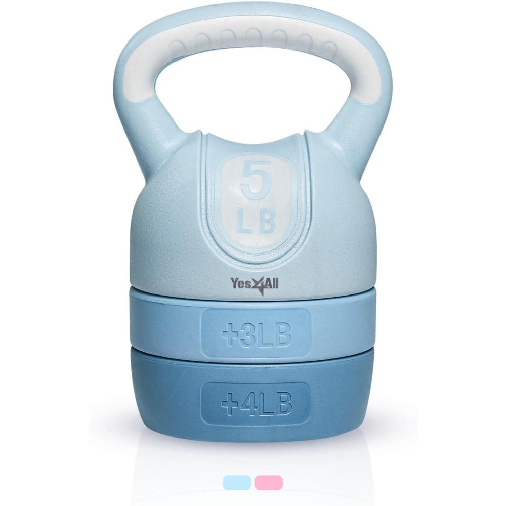 image:imageYes4All Kettlebell Sets  Adjustable Kettlebell Set for Strength Training  Kettlebells Adjustable Weight for Versatile WorkoutsD Teal
