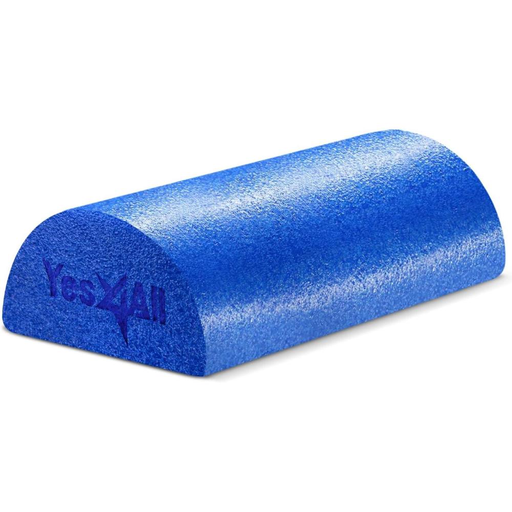 image:imageYes4All Medium Firm Half Foam Rollers for PostWorkout Relaxation 12182436 inch PE Foam Roll for Back Massage amp Yoga ExerciseHalf Blue