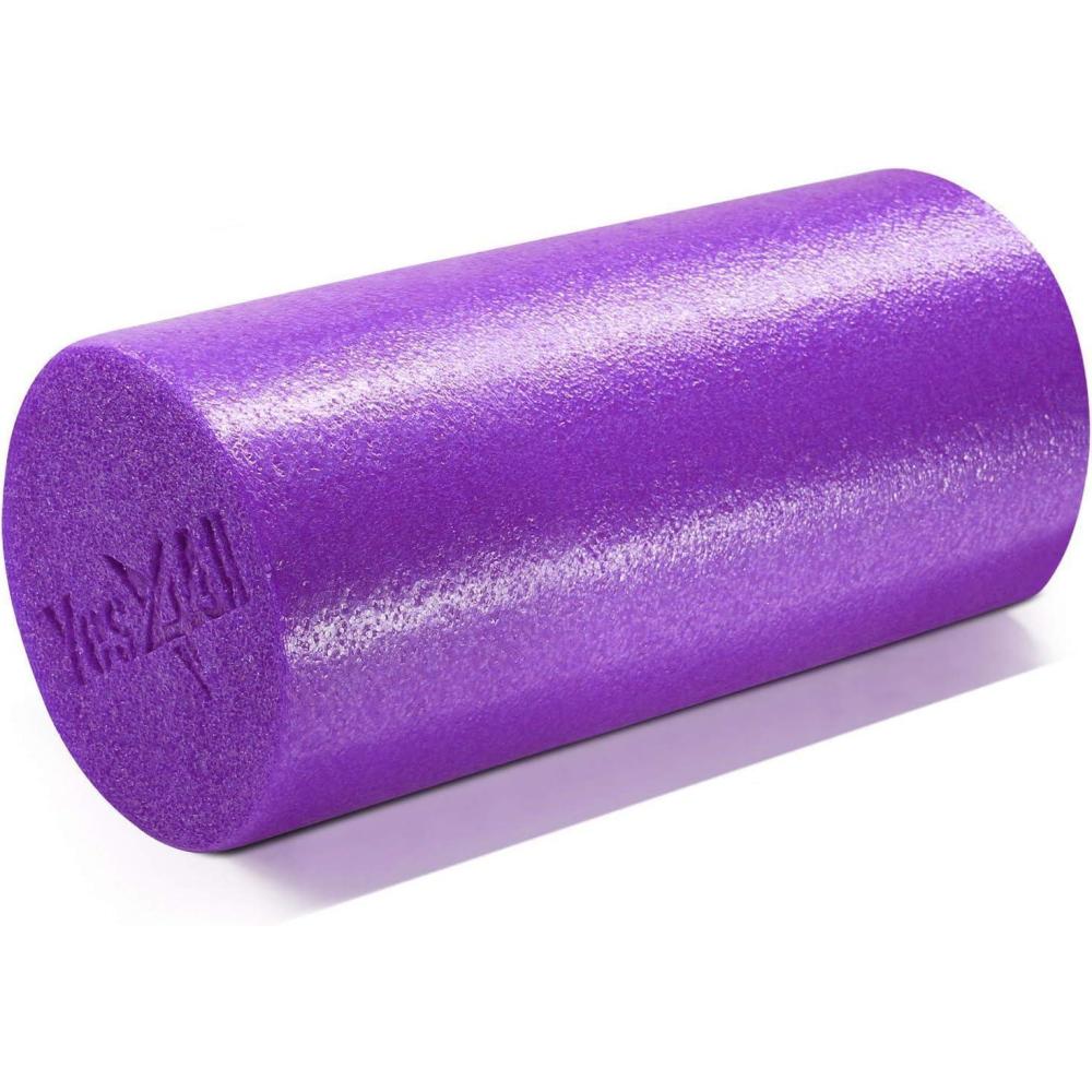 image:imageYes4All Medium Firm Round PE Foam Roller 12 18 24 36 Inches for Pilates Yoga Stretching Balance amp Core ExercisesPurple