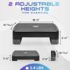 Yes4All 18.9″ Aerobic Exercise Step Platform with 2 Risers, Adjustable Height Workout Stepper 3″ 5.1″ for Home Gym(B. Cool Grey)