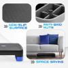 Yes4All 18.9″ Aerobic Exercise Step Platform with 2 Risers, Adjustable Height Workout Stepper 3″ 5.1″ for Home Gym(C. Blue/Black)