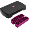 Yes4All 18.9″ Aerobic Exercise Step Platform with 2 Risers, Adjustable Height Workout Stepper 3″ 5.1″ for Home Gym(D. Purple/Black)