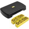 Yes4All 18.9″ Aerobic Exercise Step Platform with 2 Risers, Adjustable Height Workout Stepper 3″ 5.1″ for Home Gym(E. Yellow/Black)