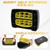 Yes4All 18.9″ Aerobic Exercise Step Platform with 2 Risers, Adjustable Height Workout Stepper 3″ 5.1″ for Home Gym(E. Yellow/Black)