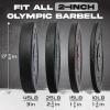 Yes4All 2″ Bumper Plate, 10-190 LB Olympic Rubber Weight Plate with Steel Hub for WeightLifting, Strength Training, Home Gym, Less Impact, Absorb Bounce & Shock, Multiple Options(190LB)