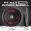 Yes4All 2″ Bumper Plate, 10-190 LB Olympic Rubber Weight Plate with Steel Hub for WeightLifting, Strength Training, Home Gym, Less Impact, Absorb Bounce & Shock, Multiple Options(15LB)