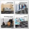 Yes4All 24SQFT-120SQFT Puzzle Exercise Mat for Home Gym, EVA Interlocking Foam Floor Tiles with Border for Workout Equipment(Black & Gray)