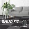Yes4All 24SQFT-120SQFT Puzzle Exercise Mat for Home Gym, EVA Interlocking Foam Floor Tiles with Border for Workout Equipment(Black & Gray)