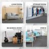 Yes4All 24SQFT-120SQFT Puzzle Exercise Mat for Home Gym, EVA Interlocking Foam Floor Tiles with Border for Workout Equipment(Grey)