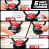 Yes4All Adjustable Kettlebell Set, 20–40 LB Weight Set, Solid Cast Iron Handle with Spacer Disks & Secure Lock, Space-Saving Kettlebell for Home Gym Strength Training, Black(40.0 Pounds)