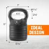 Yes4All Adjustable Kettlebell Set, 20–40 LB Weight Set, Solid Cast Iron Handle with Spacer Disks & Secure Lock, Space-Saving Kettlebell for Home Gym Strength Training, Black(20lbs)