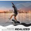 Yes4All Balance Board Sports Trainer, Surf Trainer Board With Adjustable Stoppers, Improve Core Strength and Balance Control(B. Black)