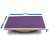 Yes4All Balance Board Sports Trainer, Surf Trainer Board With Adjustable Stoppers, Improve Core Strength and Balance Control(C. Purple)