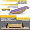Yes4All Balance Board Sports Trainer, Surf Trainer Board With Adjustable Stoppers, Improve Core Strength and Balance Control(C. Purple)